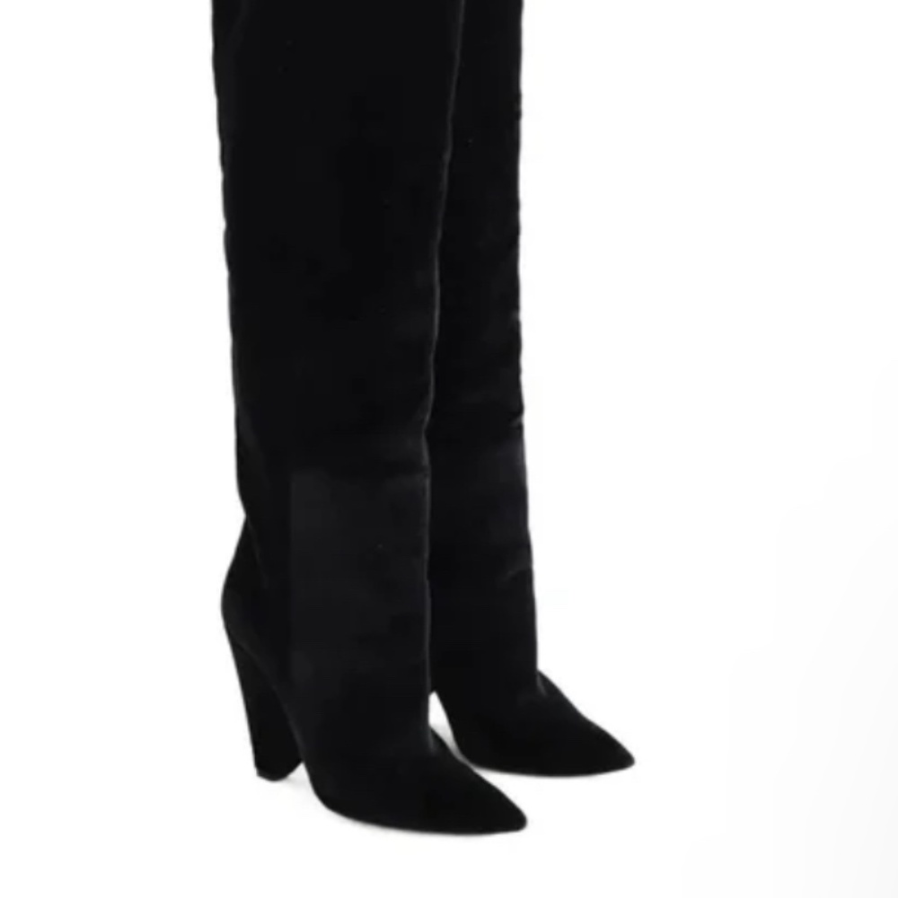 YVES ST LAURENT Nikki boots otk velvet size 38.5